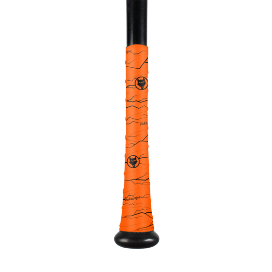 Pulse Orange Bat Grip Tape with Black
