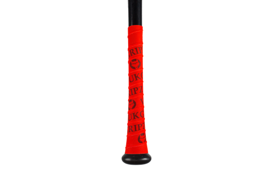 Red Bat Grip Tape with Black
